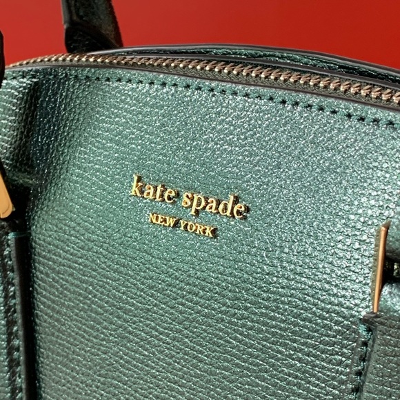 Kate Spade NWT Dark Green Satchel Bag - Picture 2 of 8